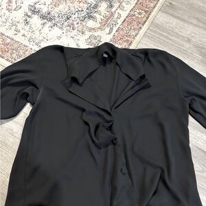 Black button up blouse